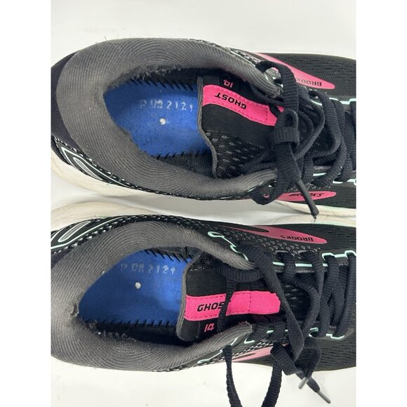 Brooks Ghost 14 Running Shoes Black/Pink Womens Size 6.5 Wide *no Insoles READ - Picture 9 of 13